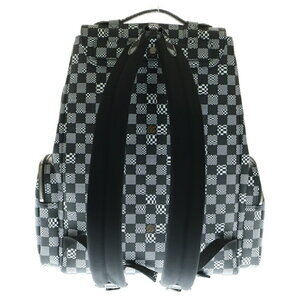 Louis Vuitton Black Backpack Bag White Christopher Shoulder DamierTorted